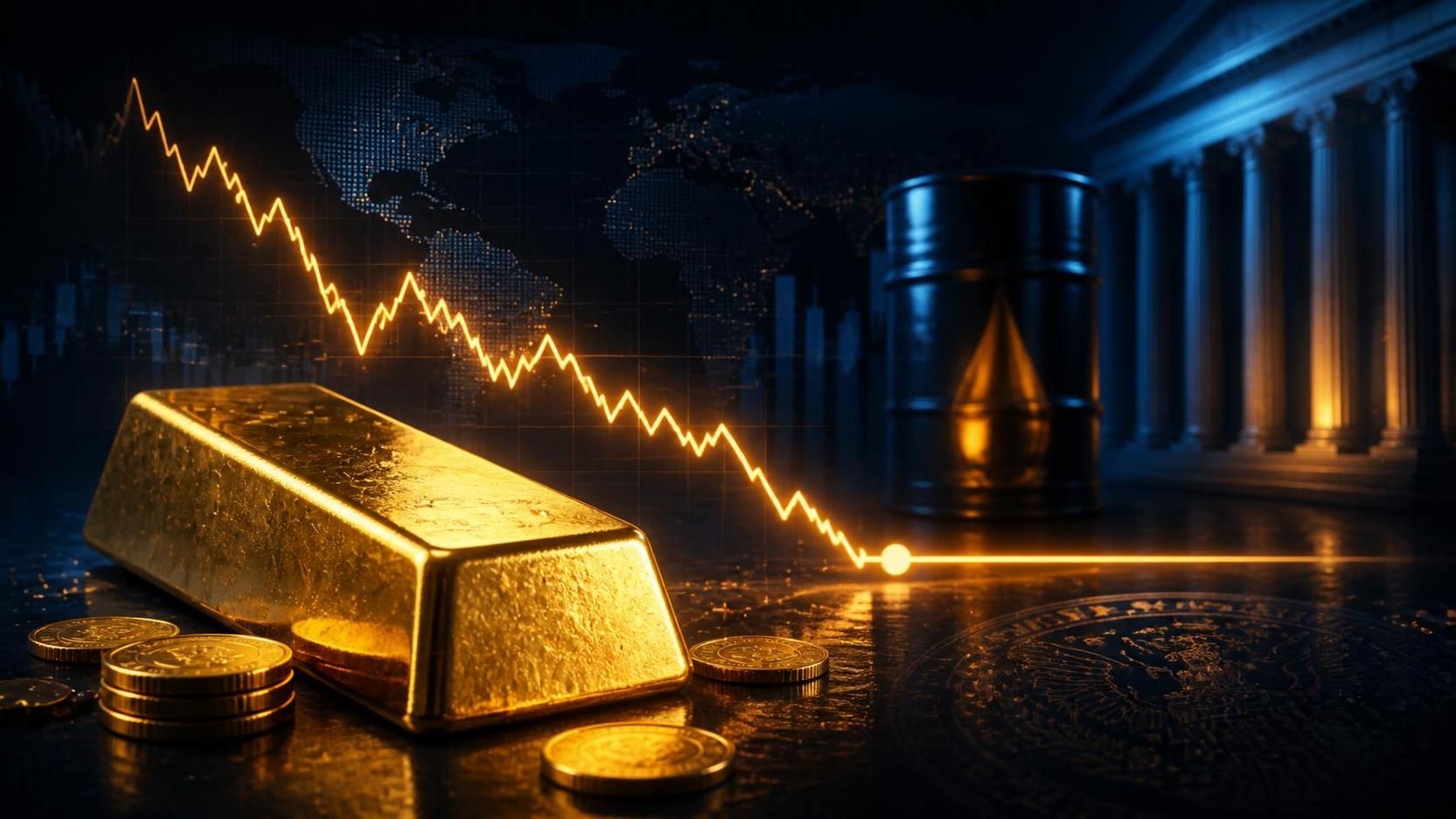 طلا نزدیک کمترین سطح ۳ ماه اخیر مانده؛ نگاهها به فدرال رزرو