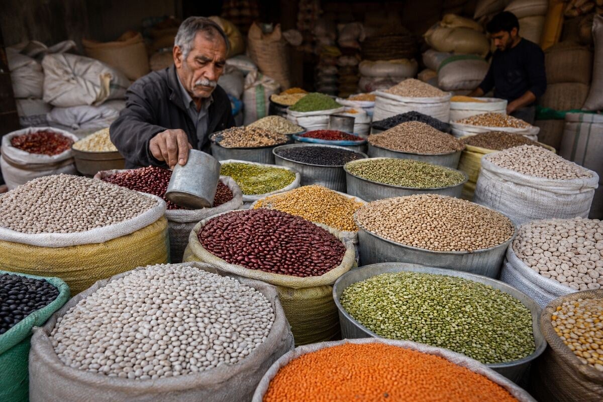 قیمت حبوبات امروز چهارشنبه ۲۹ مهر ۱۴۰۵/ عدس، لوبیا و نخود چند؟