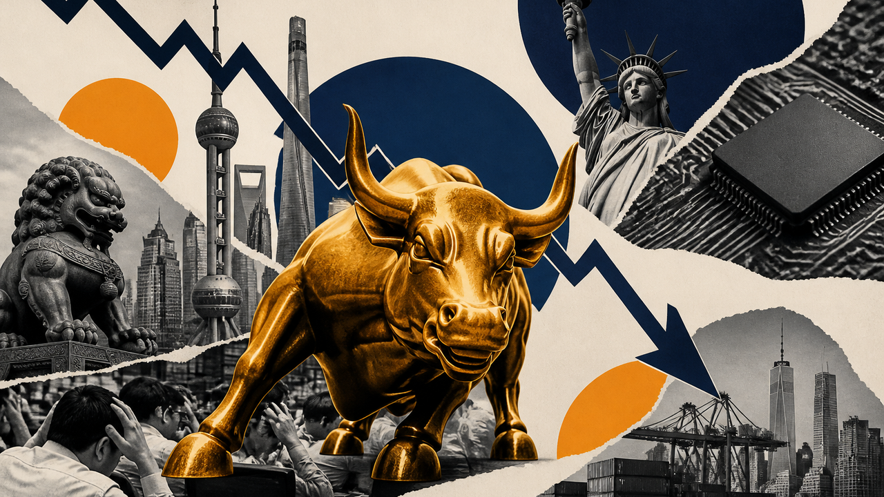 ارزش بازار سهام چین ۲٫۴ تریلیون دلار کاهش یافت؛ سودآوری هوش مصنوعی زیر سؤال