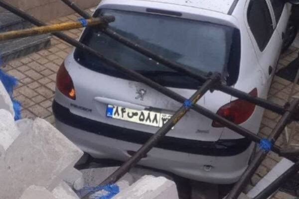 طوفان در خرمآباد ۱۴ درخت را سرنگون کرد