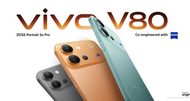 ویوو V80 با باتری ۷۲۰۰ میلیآمپری و نمایشگر سریع ۱۴۴ هرتزی از راه رسید