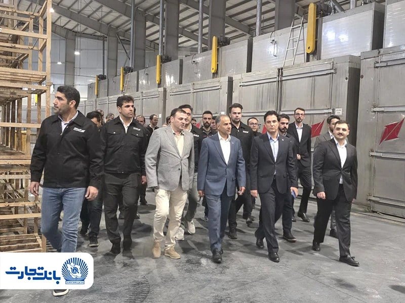 بازدید مدیرعامل بانک تجارت از شرکت آکو باتری