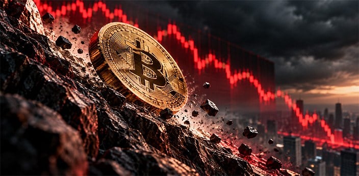 سقوط بیت کوین زیر ۸۴ هزار دلار؛ لیکویید ۴۸۷ میلیون دلار