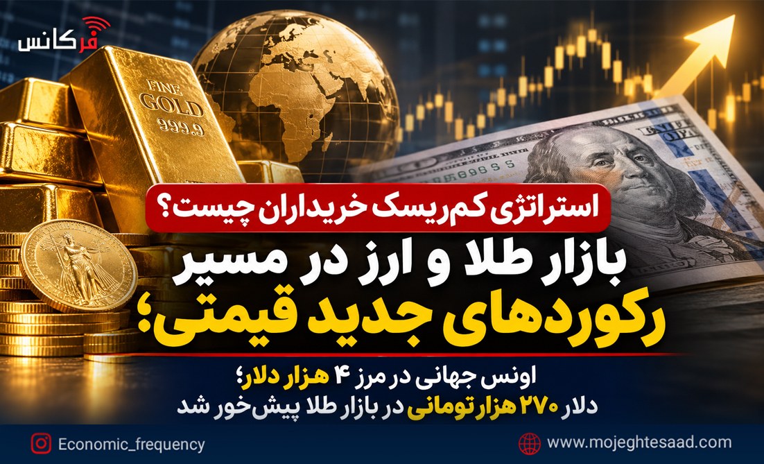 اونس جهانی در مرز ۴ هزار دلار؛ دلار ۲۷۰ هزار تومانی در بازار طلا پیشخور شد