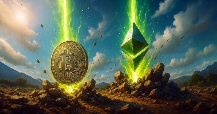 یک سیگنال صعودی همزمان برای بیت کوین، اتریوم و ریپل ظاهر شد