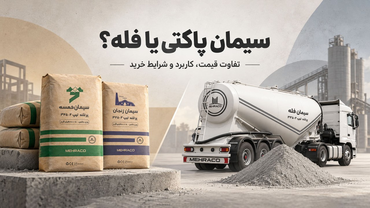 سیمان پاکتی یا فله؟ تفاوت قیمت، کاربرد و شرایط خرید