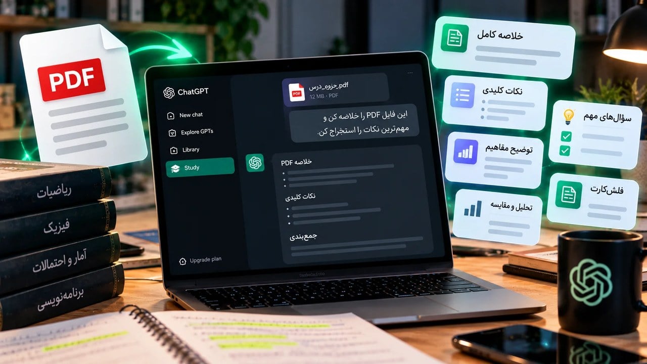 چگونه فایل PDF را با ChatGPT خلاصه کنیم؟ آموزش کامل و ساده