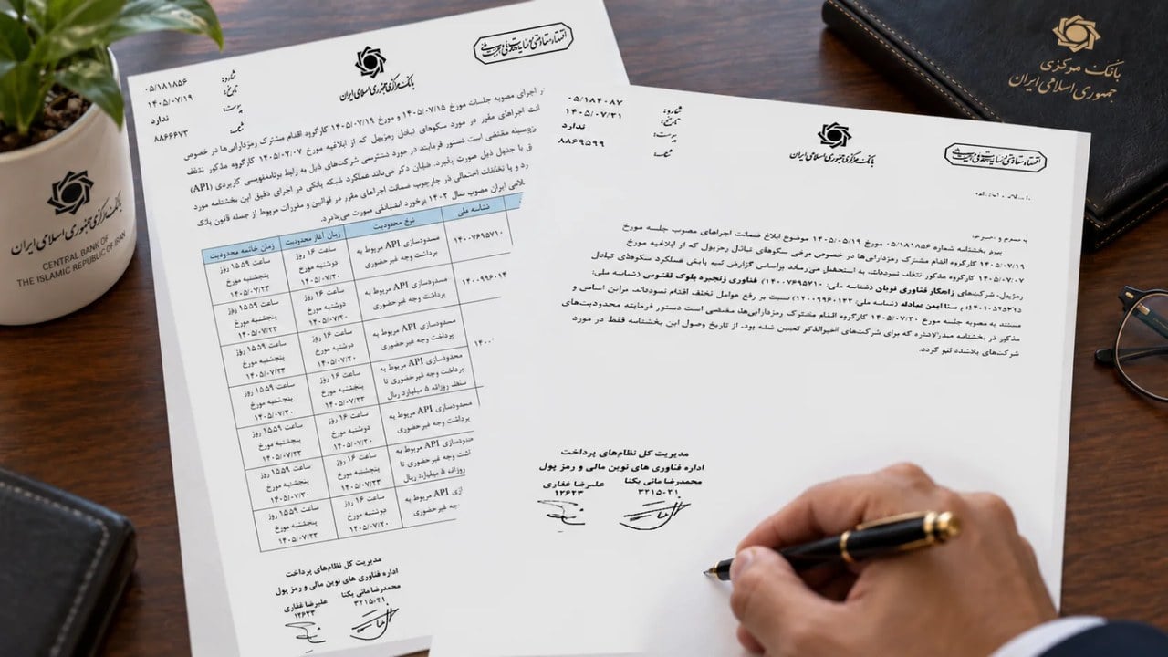 بانک مرکزی محدودیت برداشت ریالی سه صرافی نوبیتکس، بیتپین و ارزینجا را لغو کرد؛ رمزینکس و تترلند همچنان مشمول محدودیتاند