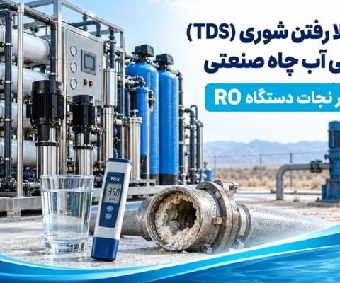 علل بالا رفتن شوری (TDS) و سختی آب چاه صنعتی و ۴ راهکار نجات دستگاه RO