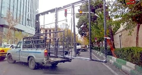 ممنوعیت حمل میلگرد و تیرآهن بیرونزده با وانت معمولی