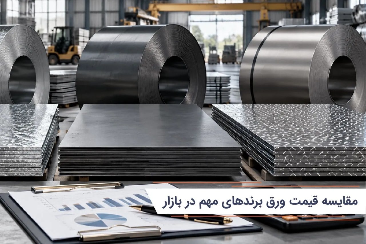 مقایسه قیمت ورق برندهای مهم در بازار | کدام کارخانه انتخاب اقتصادی‌تری است؟