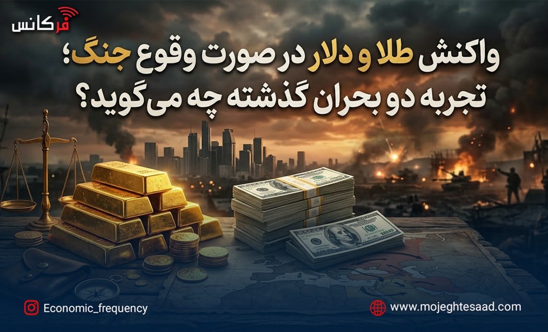 واکنش طلا و دلار در صورت وقوع جنگ؛ تجربه دو بحران گذشته چه میگوید؟