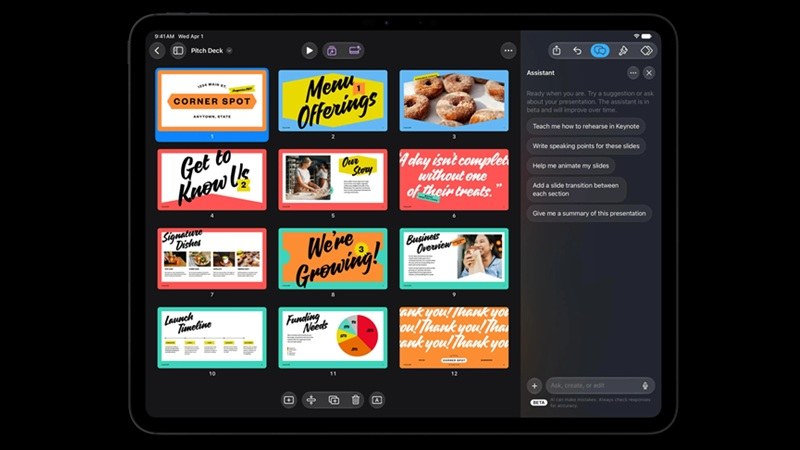 اپل یک چتبات هوش مصنوعی به Pages، Keynote و Numbers می افزاید