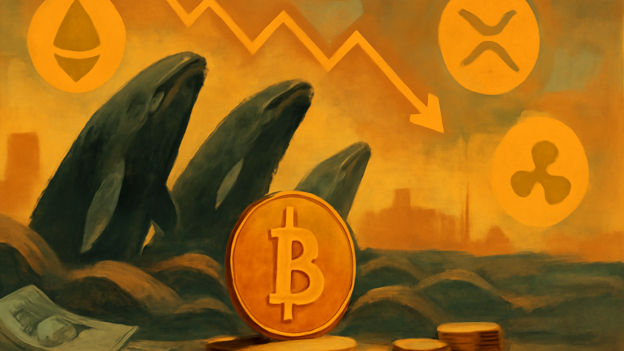 BTC، ETH، XRP سقوط می‌کند و باعث تجمع نهنگ‌ها می‌شود در حالی که سیگنال‌های خرید ظاهر می‌شوند