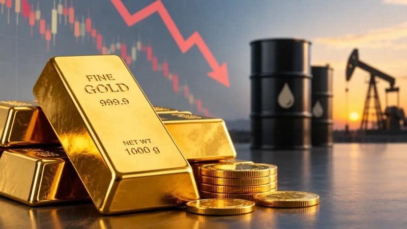 نگرانی ها از افزایش قیمت نفت، قیمت طلا را کاهش داد