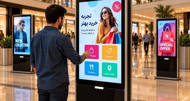 کیوسکهای لمسی تبلیغاتی؛ از نمایش پیام برند تا تعامل با مشتری