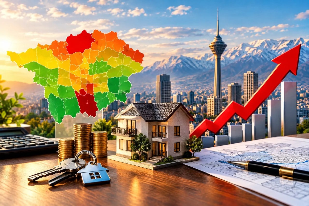 زلزله قیمتی در بازار مسکن تهران/ رشد ۲۶۷ درصدی در منطقه ۲۰ و عبور قیمت هر متر آپارتمان در منطقه یک از ۶۷۳ میلیون تومان