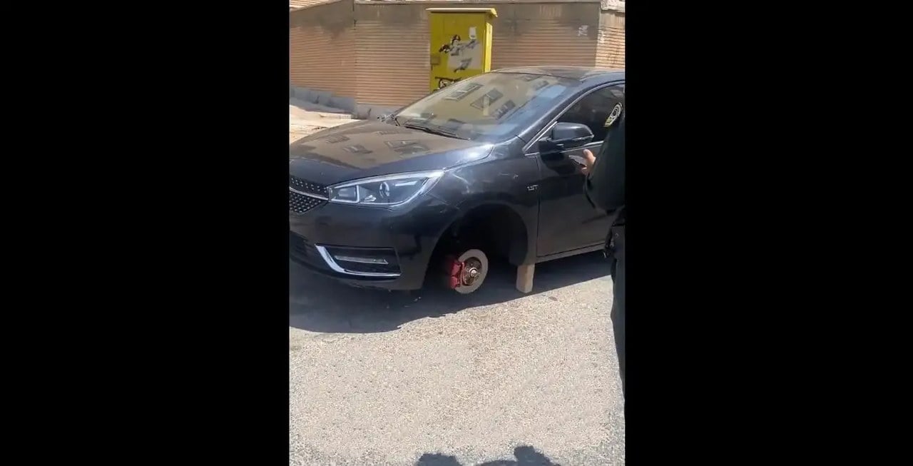 سرقت سریالی و عجیب لاستیک خودروها در جنتآباد؛ همه سرقتها در یک شب