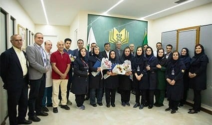 حضور مدیرعامل بیمه معلم در بیمارستان شهید باهنر