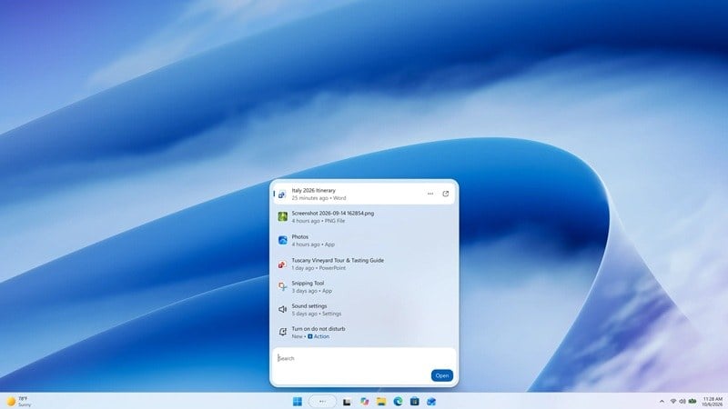 نسخه جدید Windows Search مانند یک عامل هوش مصنوعی عمل می کند