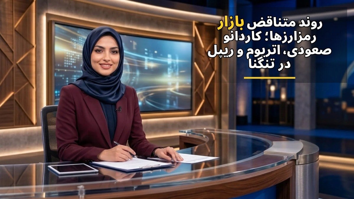 روند متناقض بازار رمزارزها؛ کاردانو صعودی، اتریوم و ریپل در تنگنا