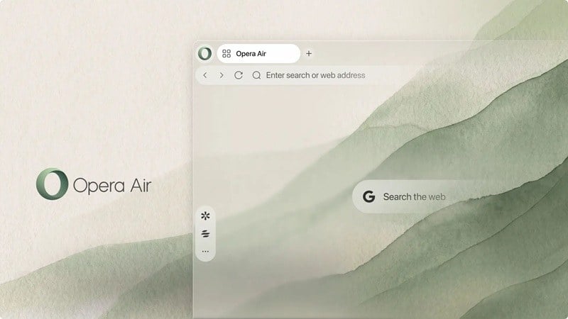اپرا مرورگر مینیمالیستی Air را با طراحی تازه بازطراحی کرد
