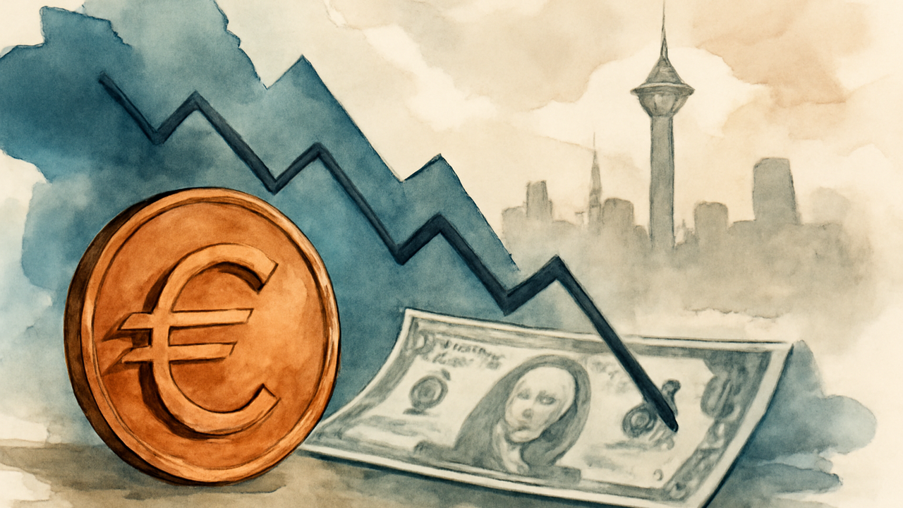 یورو به پایینترین سطح ۱۷ ماه اخیر در برابر دلار رسید