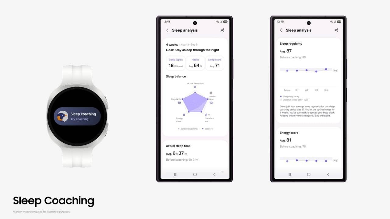 به‌روزرسانی Samsung Health؛ سامسونگ قابلیت راهنمایی خواب را ارتقا داد