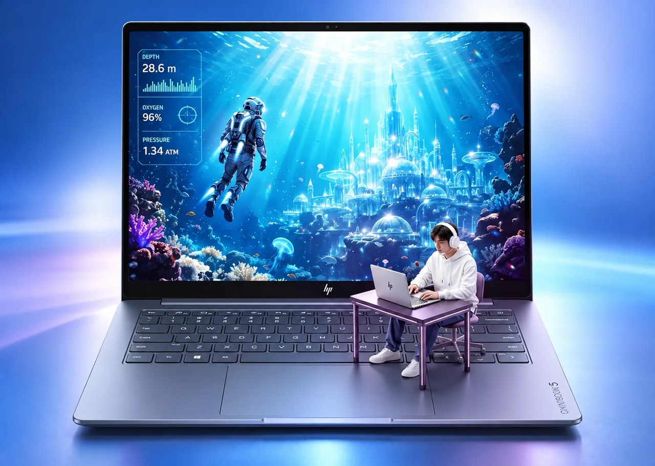 لپتاپ فوقسبک HP با نمایشگر OLED معرفی شد؛ شارژدهی خیرهکننده ۴۲٫۵ ساعته!