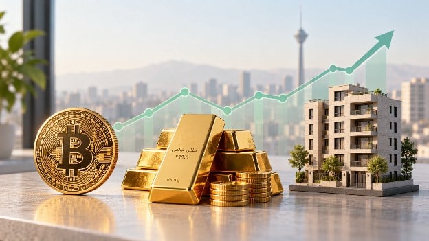بیتکوین در برابر مسکن و طلا؛ بازدهی 5 سالهٔ سه دارایی از نگاه ریالی