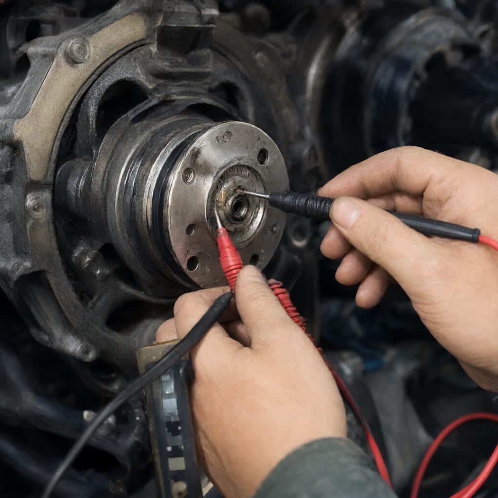 نحوه تست سنسور موقعیت میل لنگ با مولتیمتر (Crankshaft Position Sensor)