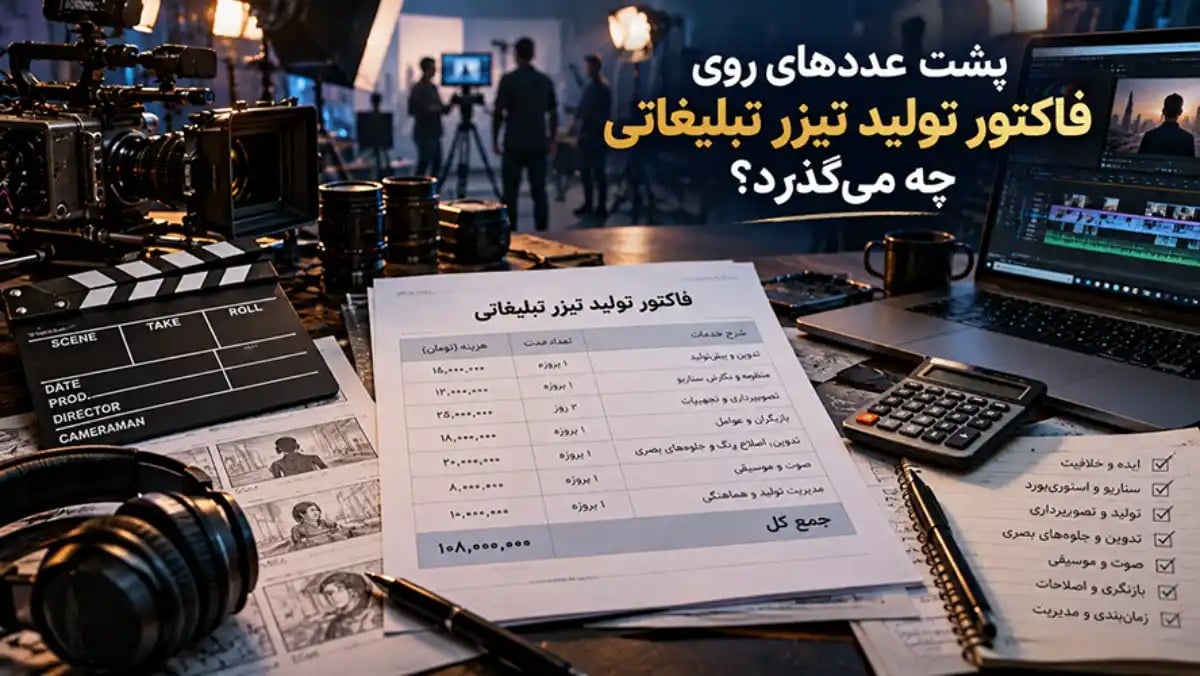 پشت عددهای روی فاکتور تولید تیزر تبلیغاتی چه میگذرد؟
