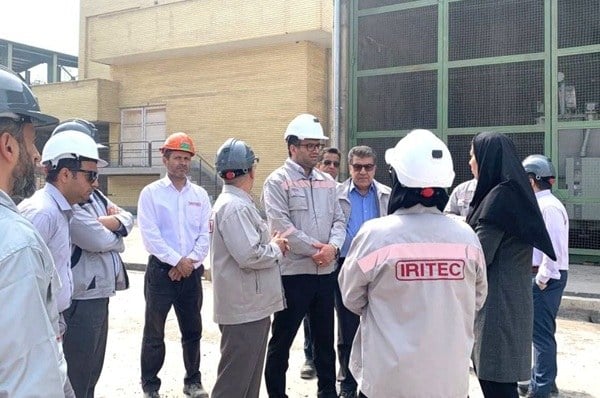 بازدید مدیرعامل ایریتک از پروژه اکسیژن پلنت شماره ۴ فولاد خوزستان با هدف بررسی روند اجرا
